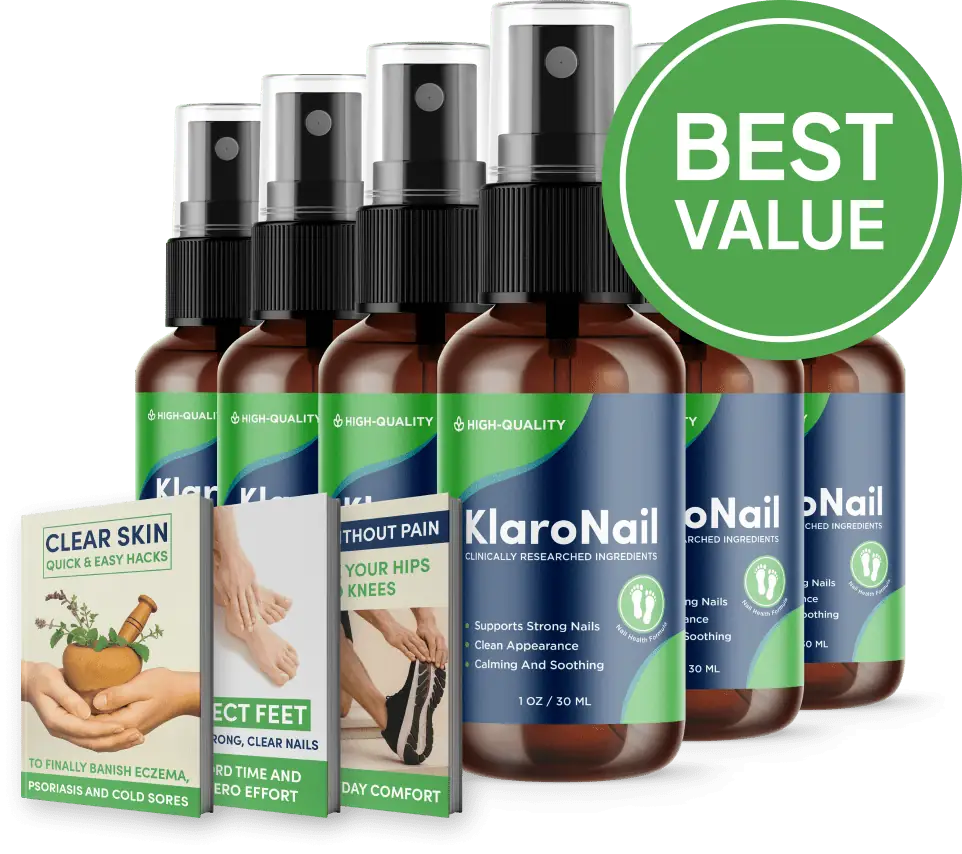 Best Value package of KlaroNail, 3 + 3 FREE Bottles
